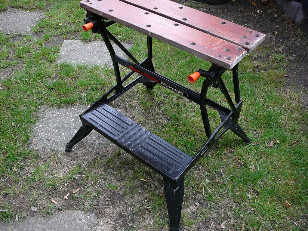 workmate van Black en Decker, Ophalen, Gebruikt, 70 tot 120 cm, Inklapbaar
