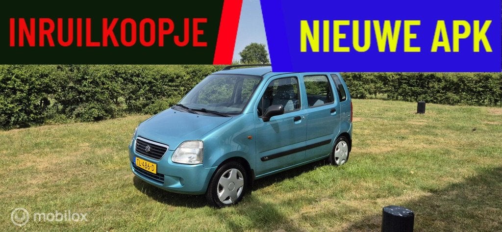 ZUINIGE Suzuki Wagon R+ 1.3 GL /Airco /Stuurbekr /Nwe APK !, Voorwielaandrijving, Gebruikt, 31 €/maand, 4 cilinders