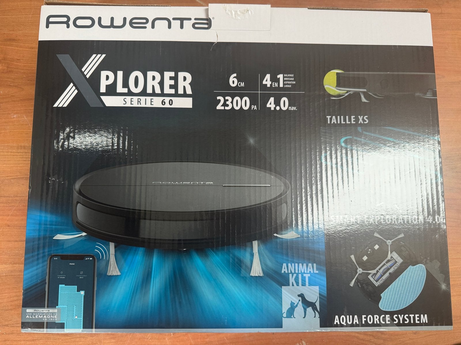 Rowenta X-Plorer Serie 60 Robotstofzuiger met dweilfunctie, Witgoed en Apparatuur, Stofzuigers, Zo goed als nieuw, Robotstofzuiger