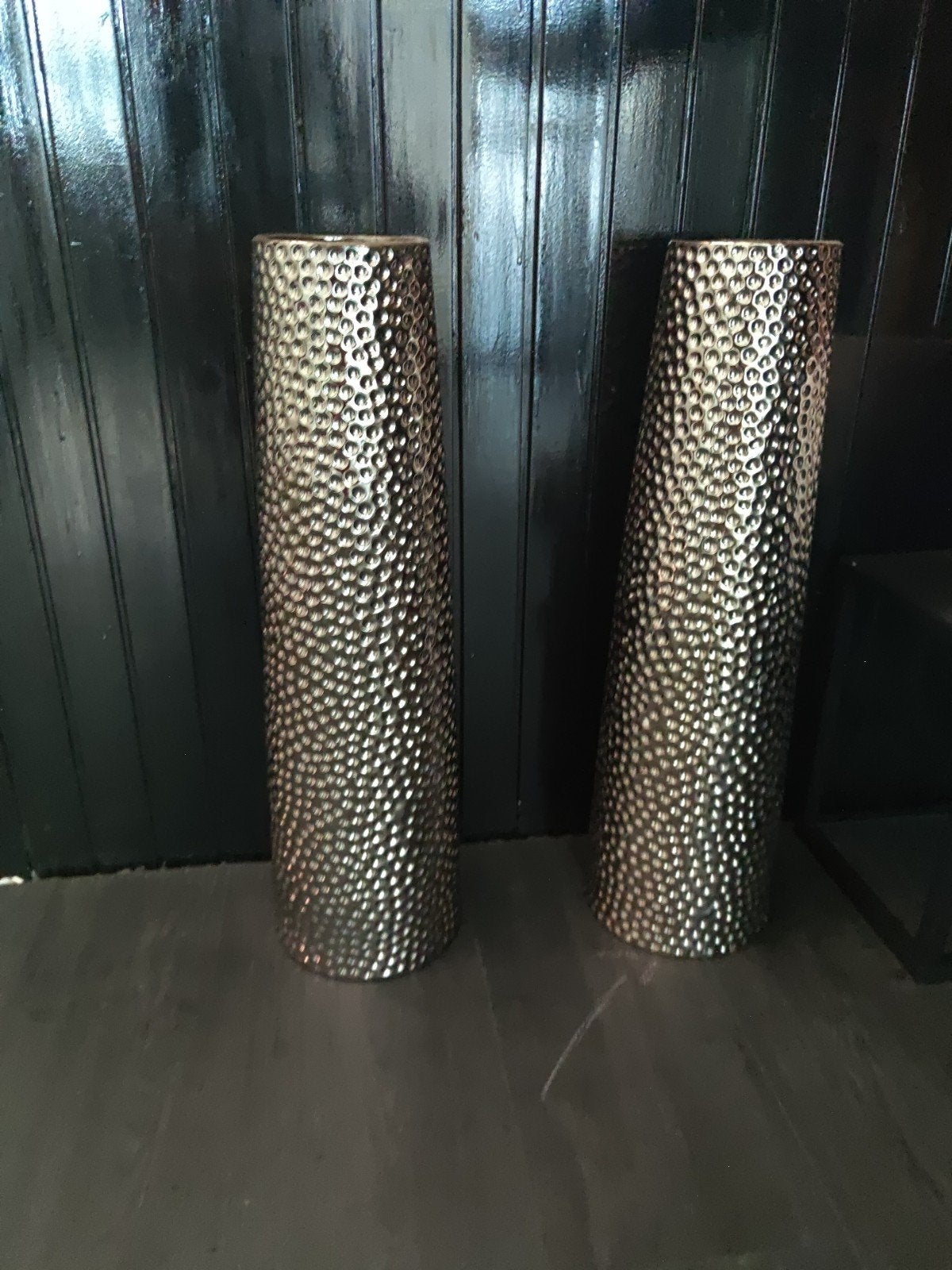 zilveren vazen/potten, Ophalen, Rond, Aardewerk, Minder dan 40 cm