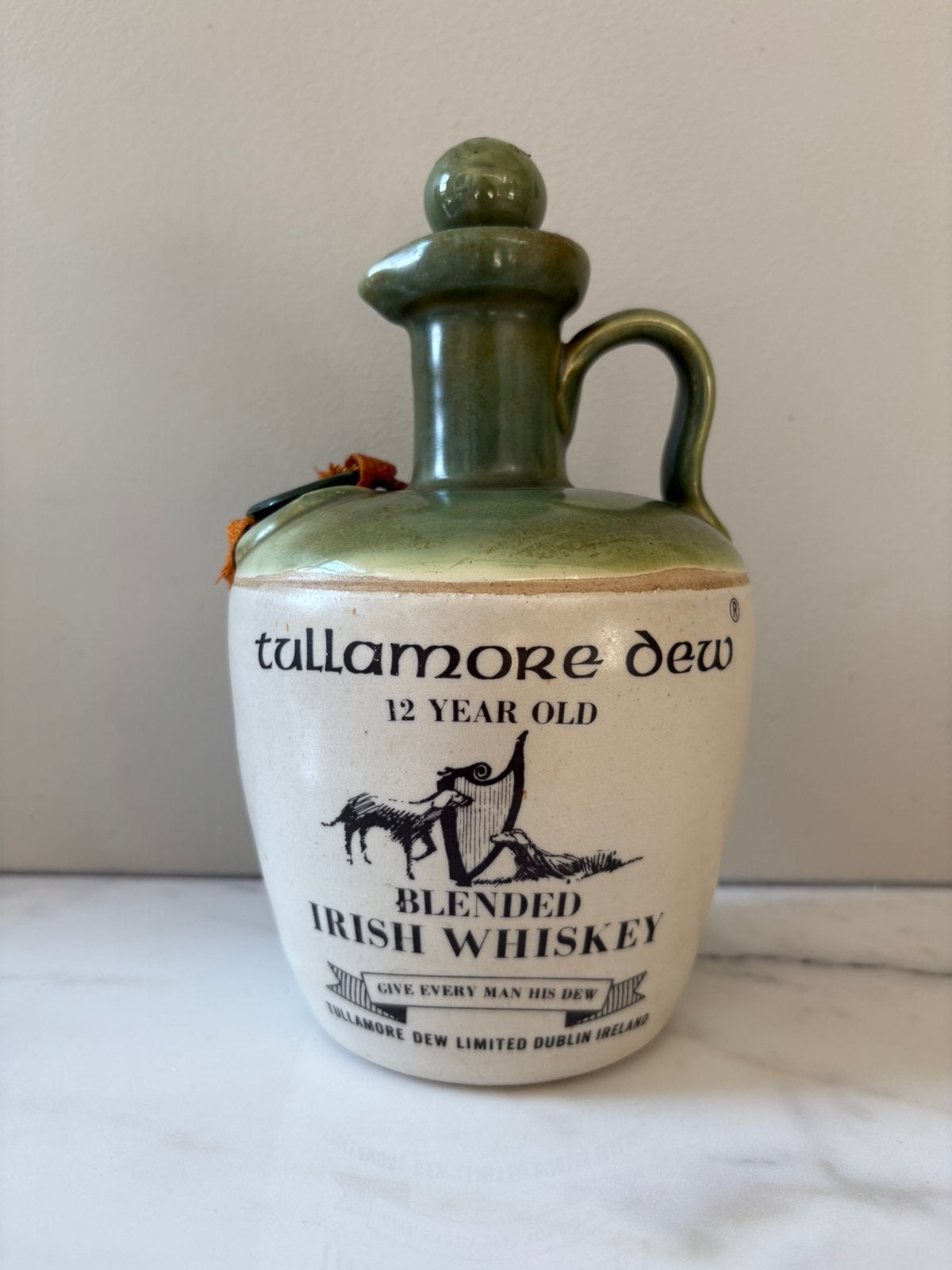 Vintage Tullamore Dew whisky fles/karaf, Ophalen of Verzenden, Gebruiksvoorwerp