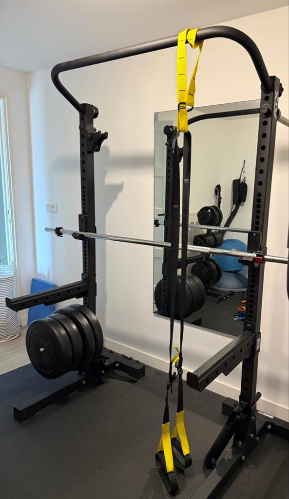 Complete Home Gym: ATX Squat Stands, Gewichten, TRX, Stroops, Ophalen, Gebruikt
