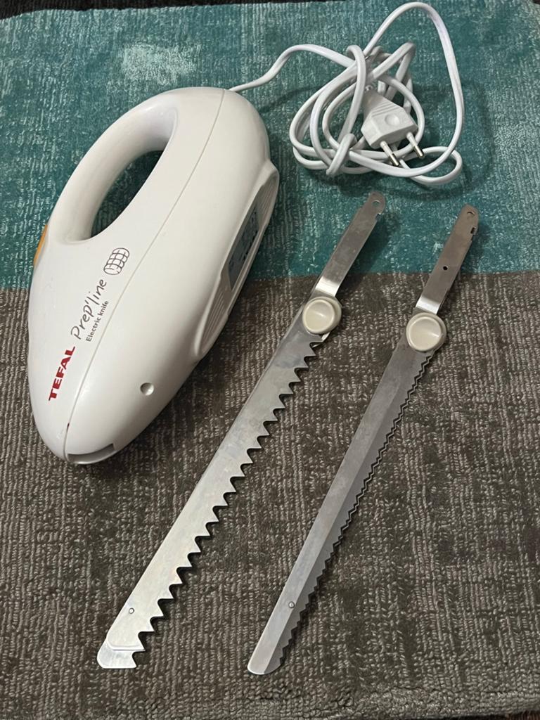 Tefal Prep'line Elektrisch Mes met Diepvriesmessen, Ophalen of Verzenden, Gebruikt
