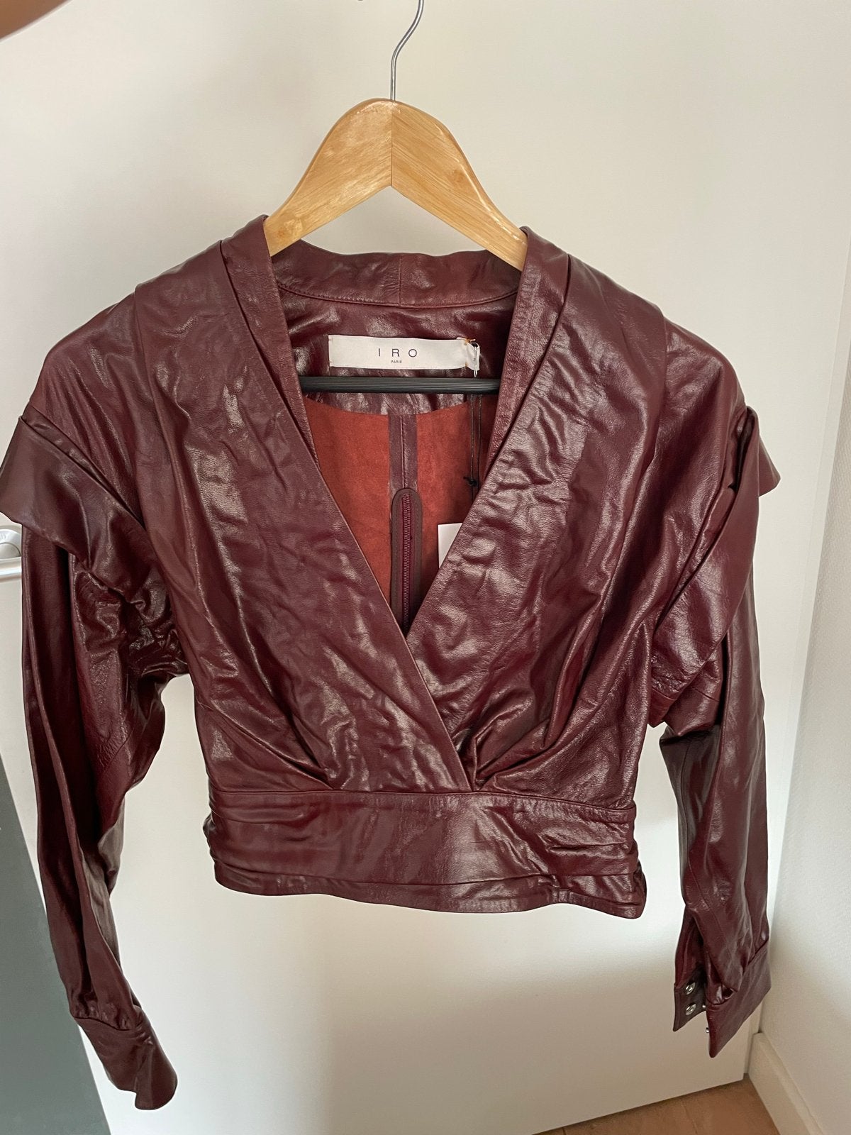 Nieuw IRO Leren Jasje / Top - Maat XS, Ophalen of Verzenden, Nieuw, Maat 34 (XS) of kleiner, Overige kleuren