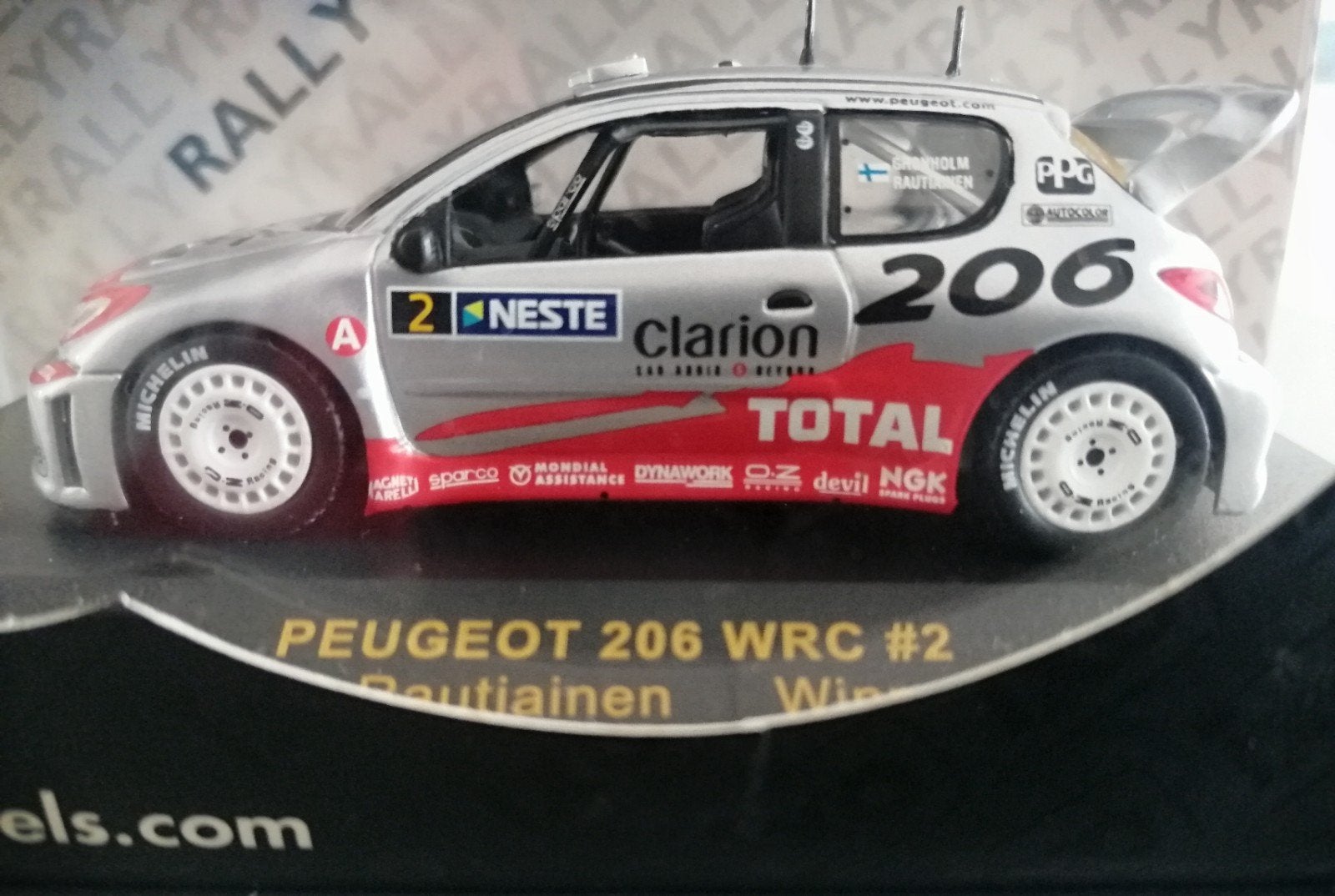 Peugeot 206 WRC #2 Rally, Verzenden, Zo goed als nieuw, Auto, Overige merken