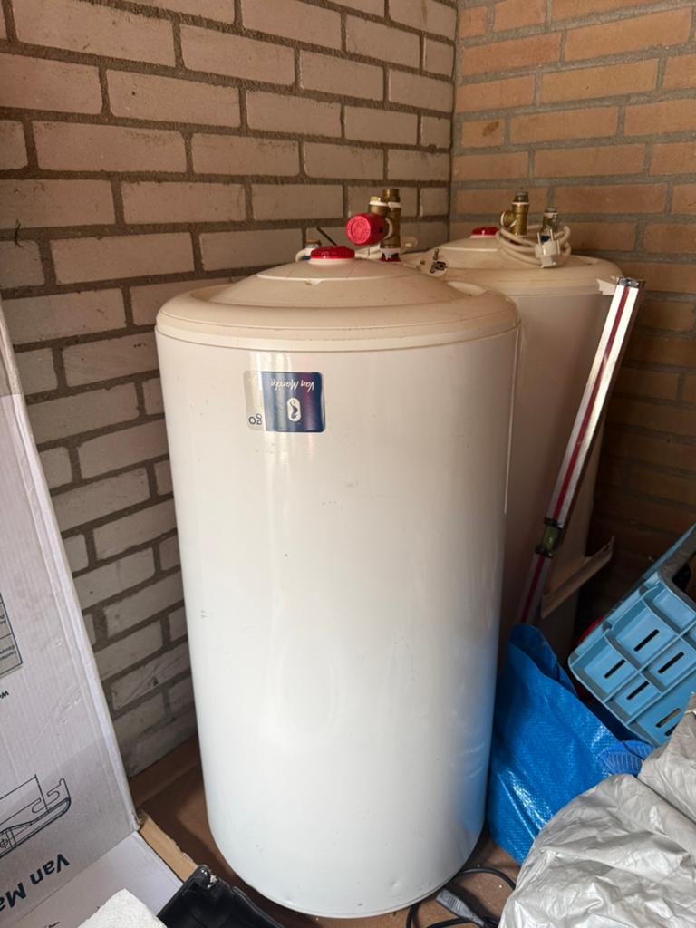 Van Marcke Boiler 80L - H857mm x L433mm x B433mm, Gebruikt, 20 tot 100 liter, Minder dan 3 jaar oud, Boiler