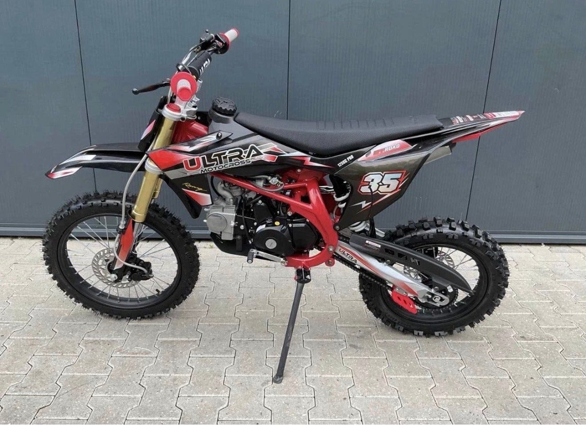 125cc pitbik te koop–goede staat slechts 6 keer gebruikt, Ophalen of Verzenden, Zo goed als nieuw, Schijfrem, Pitbike