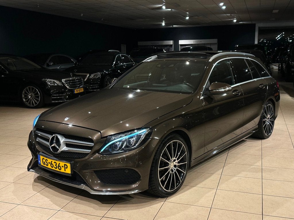 Mercedes-Benz C-klasse Estate C250 CDI Prestige AMG-PAKKET|P, Achterwielaandrijving, 4 cilinders, Bruin, Leder