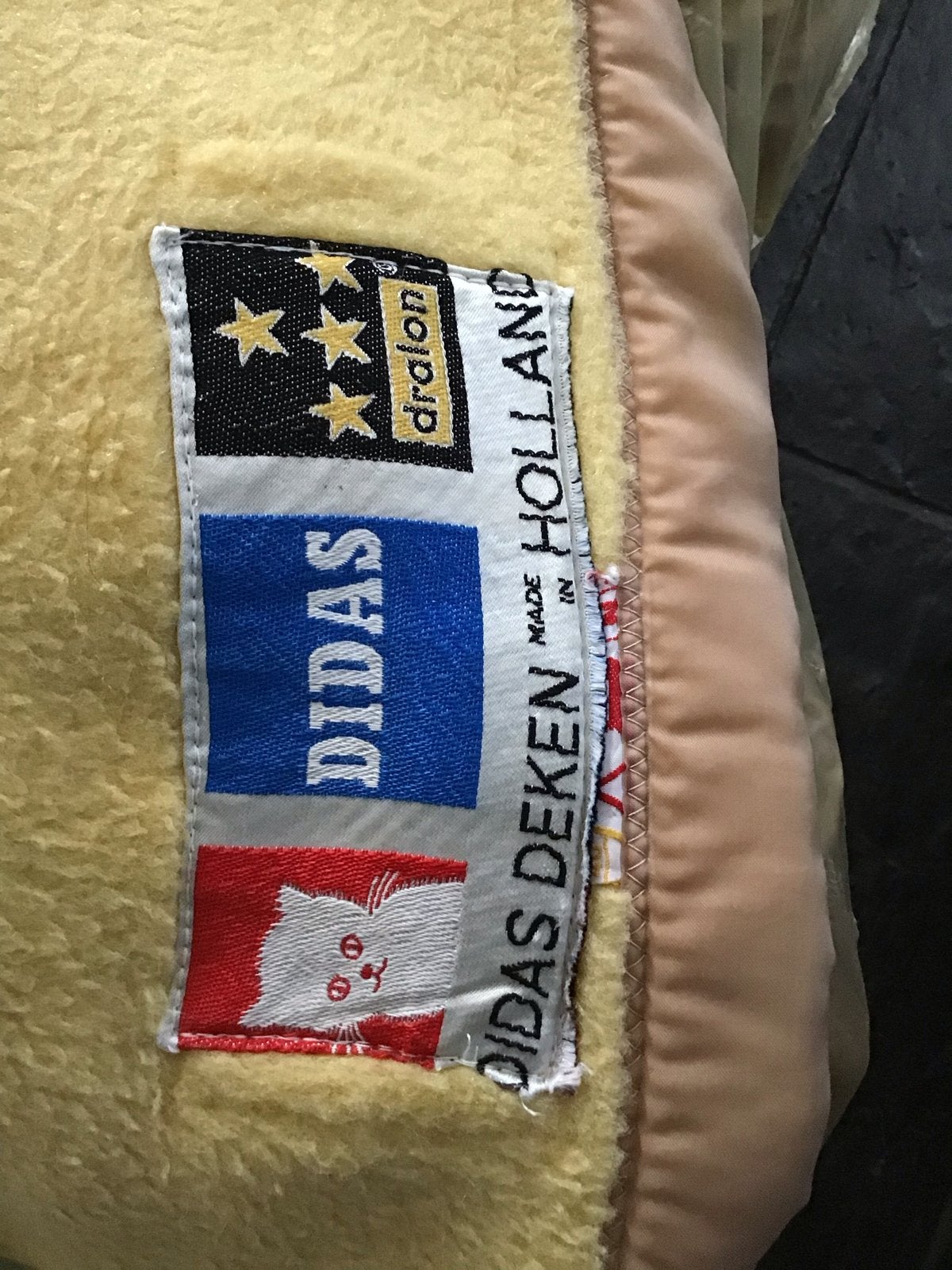 Didas Deken Zalmrose en Geel - 1.77 x 2.10, Ophalen of Verzenden, Gebruikt