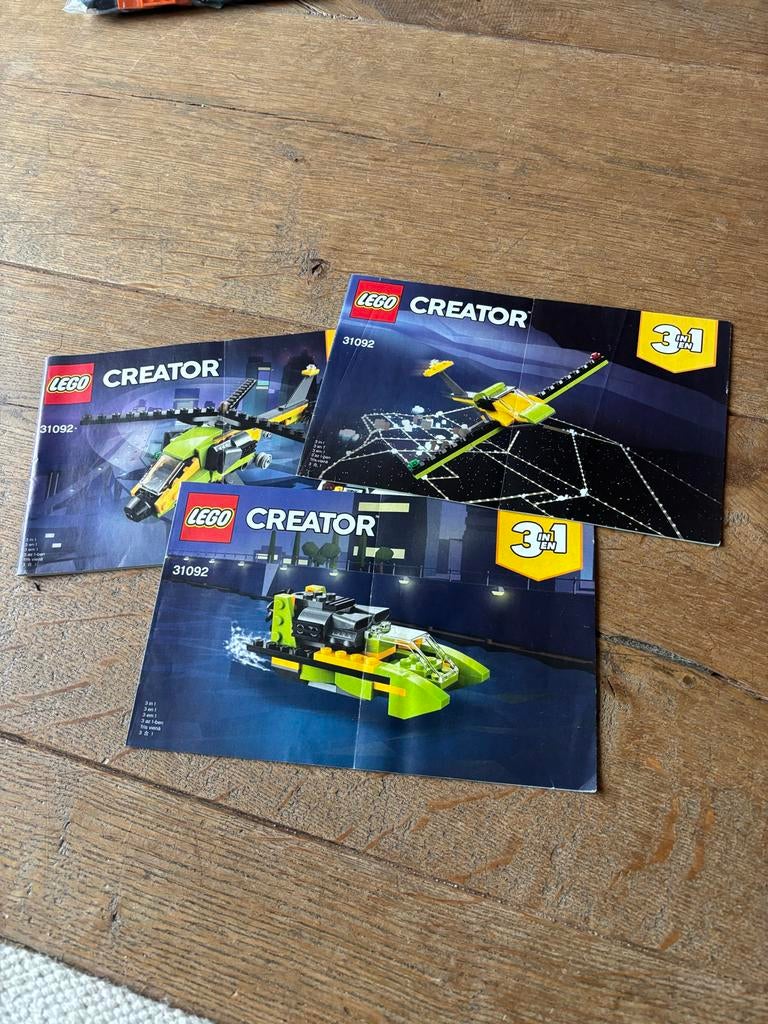 LEGO Creator 31092 Helikopter Avontuur 3-in-1, Ophalen of Verzenden, Gebruikt, Overige merken