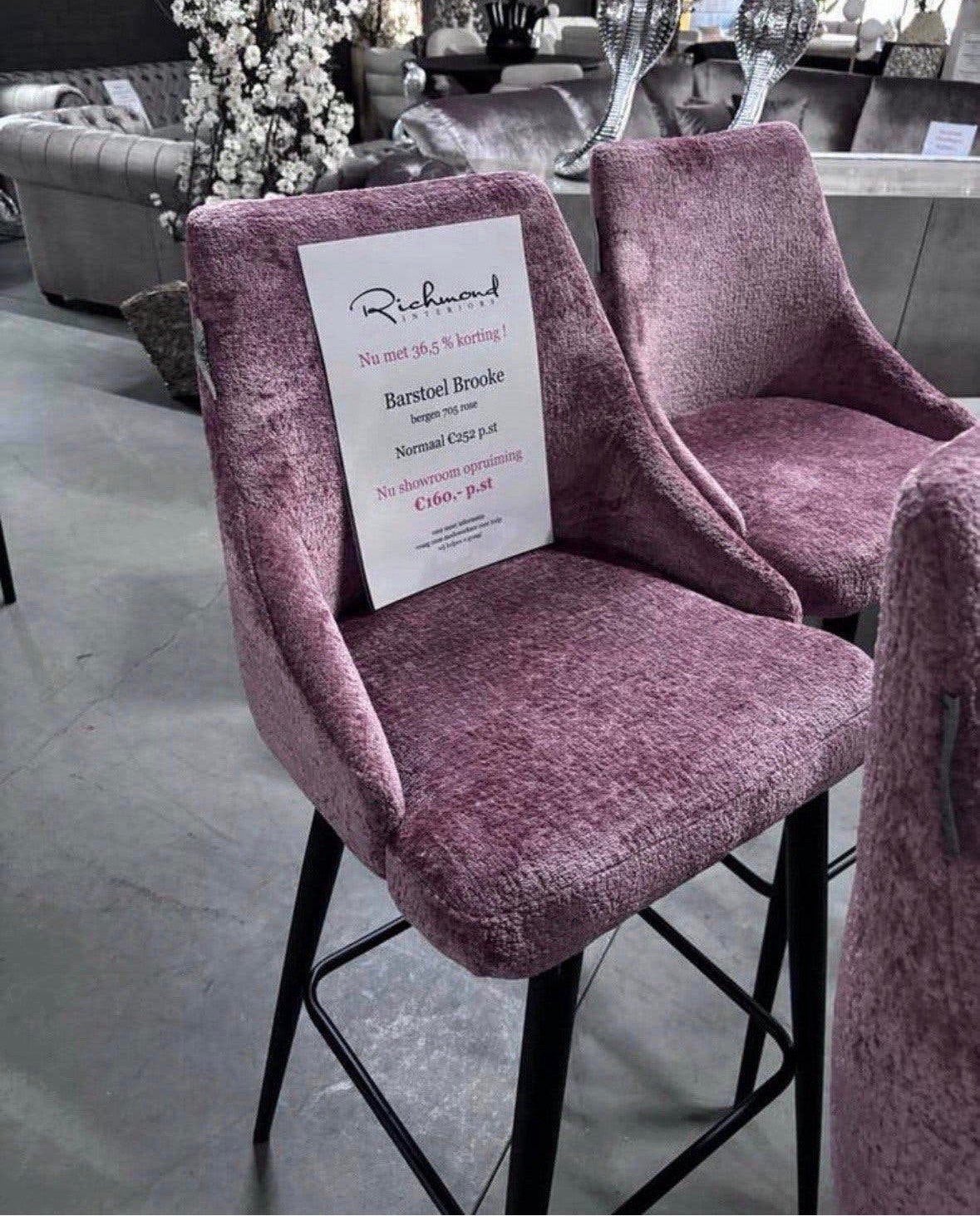 Set Barkrukken Brooke van richmond Interiors, Huis en Inrichting, Ophalen of Verzenden, Zo goed als nieuw, 60 tot 90 cm