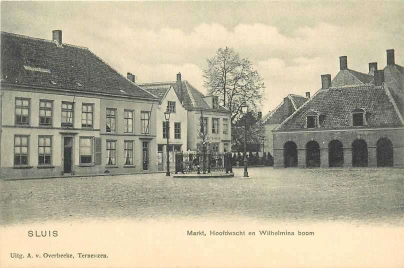 380-738-007 Sluis Markt Hoofdwacht, Verzenden, Voor 1920, Zeeland