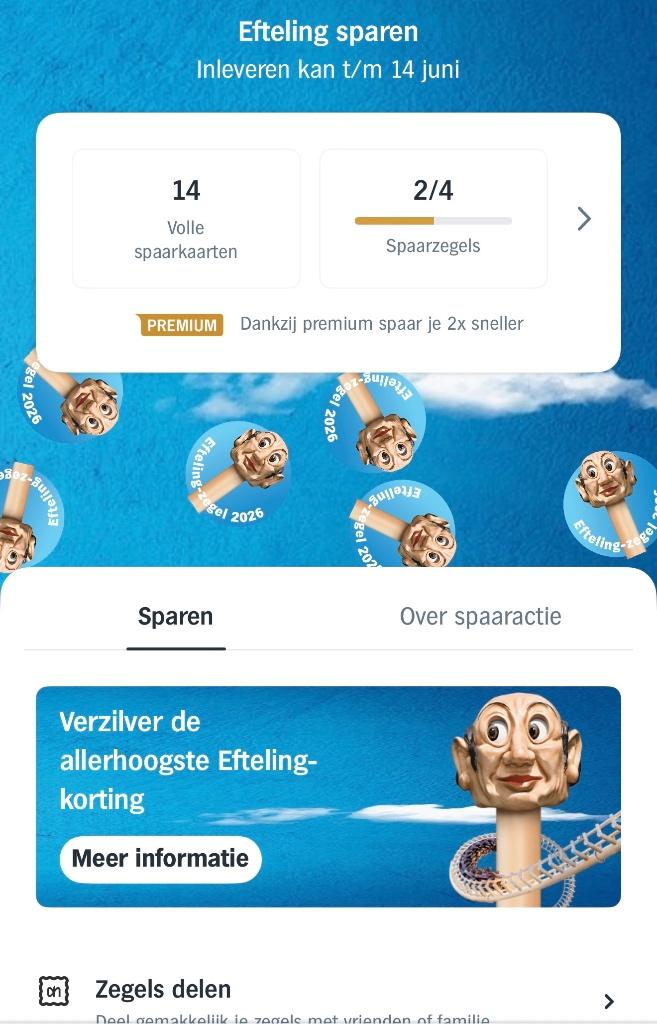 Efteling ticket, Eén persoon, Ticket of Toegangskaart