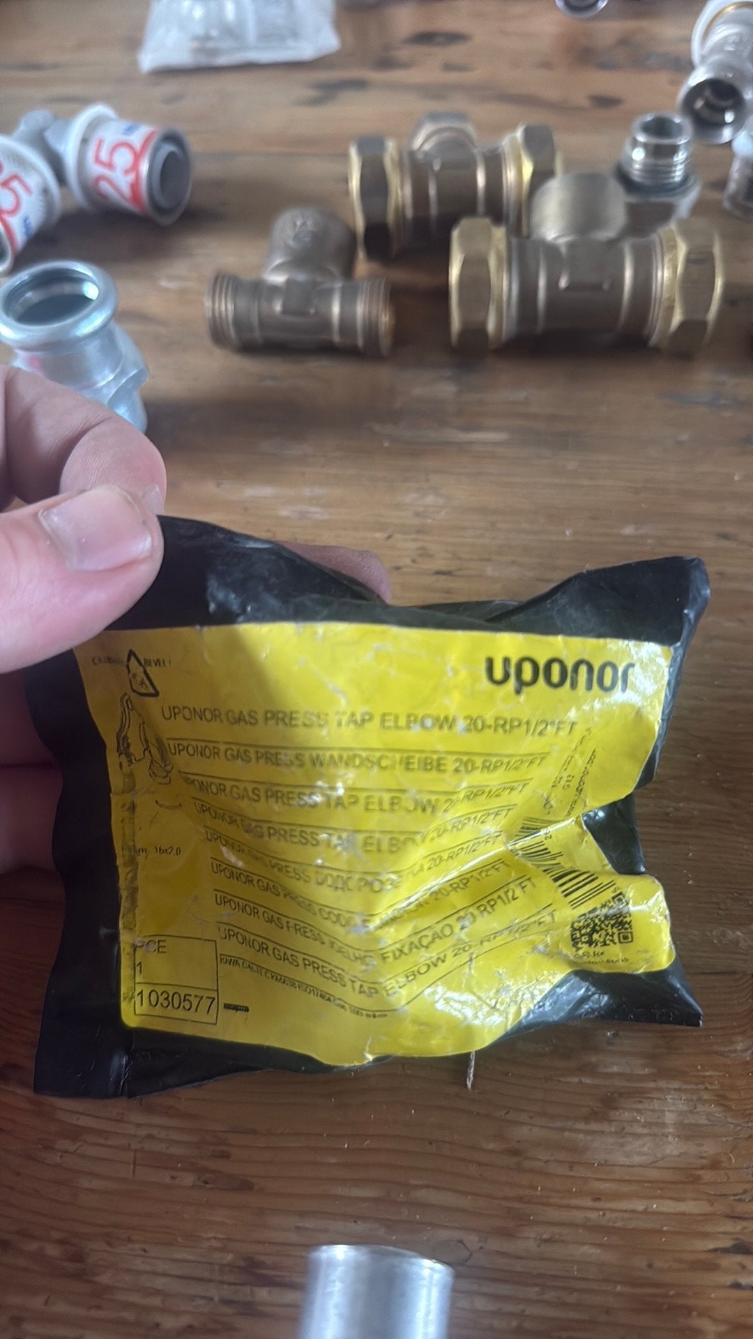 Uponor Gas Press Tap Elbow 20-RP1/2"FT, Ophalen of Verzenden, Nieuw, Overige typen