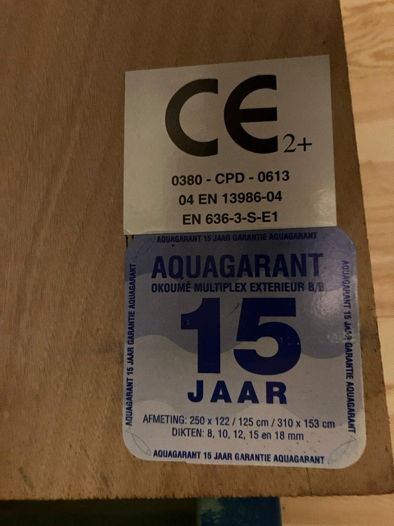 plaat, Doe-het-zelf en Verbouw, Platen en Panelen, Ophalen, Nieuw, Multiplex, 20 tot 50 mm