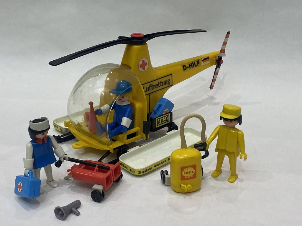 Vintage Playmobil Z3550 – reddings Helicopter (circa 1977), Kinderen en Baby's, Speelgoed | Playmobil, Verzenden, Gebruikt