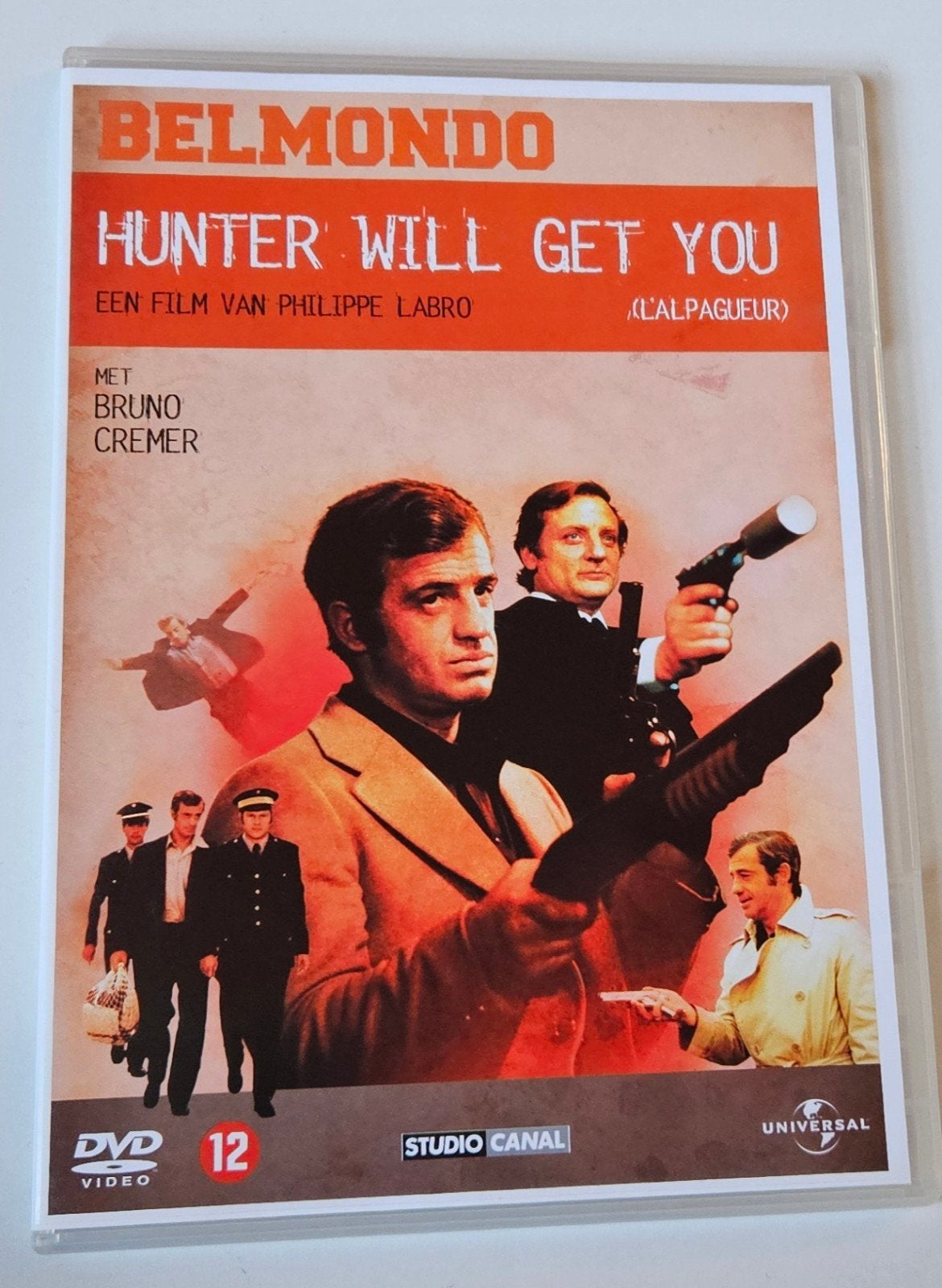 Belmondo: Hunter Will Get You (L'Alpagueur) (1976), Vanaf 12 jaar, Ophalen of Verzenden, Gebruikt, Actiethriller