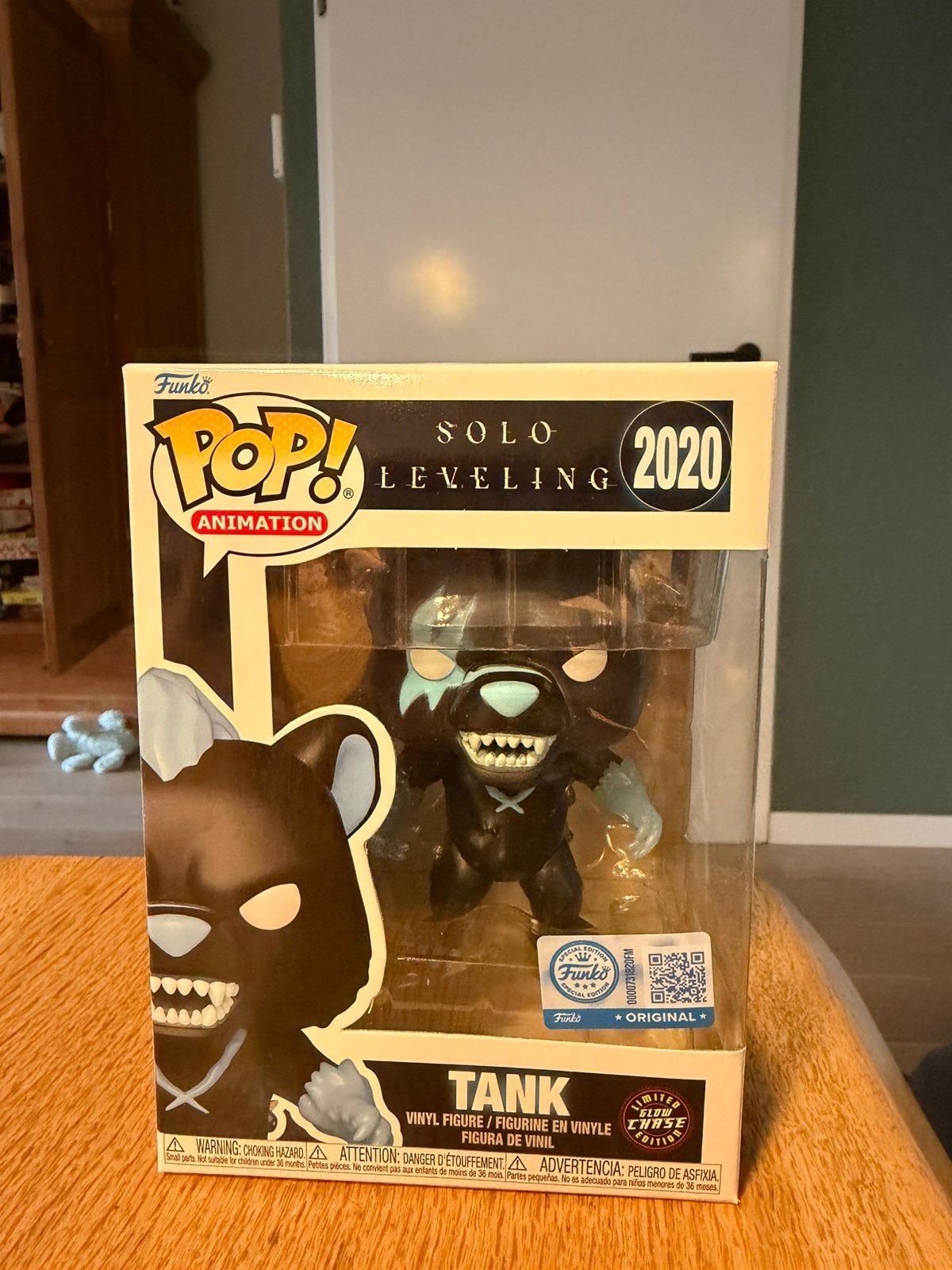 Funko pop! Solo Leveling Tank Glow Chase #2020, Ophalen, Zo goed als nieuw