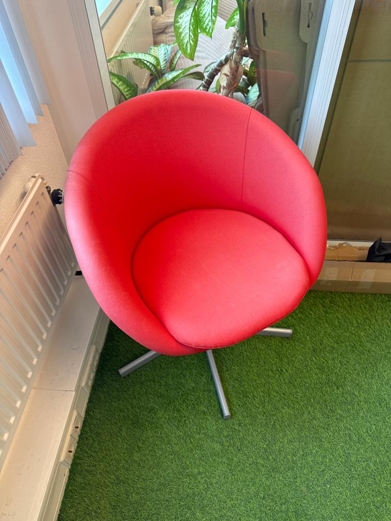 Rood kuipstoeltje, Gebruikt, Ophalen of Verzenden, Rood, Eén