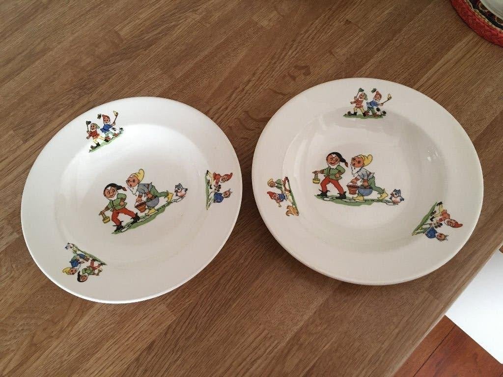 Vintage bordjes met kabouters van P. Regout Royal Sphinx, Ophalen of Verzenden