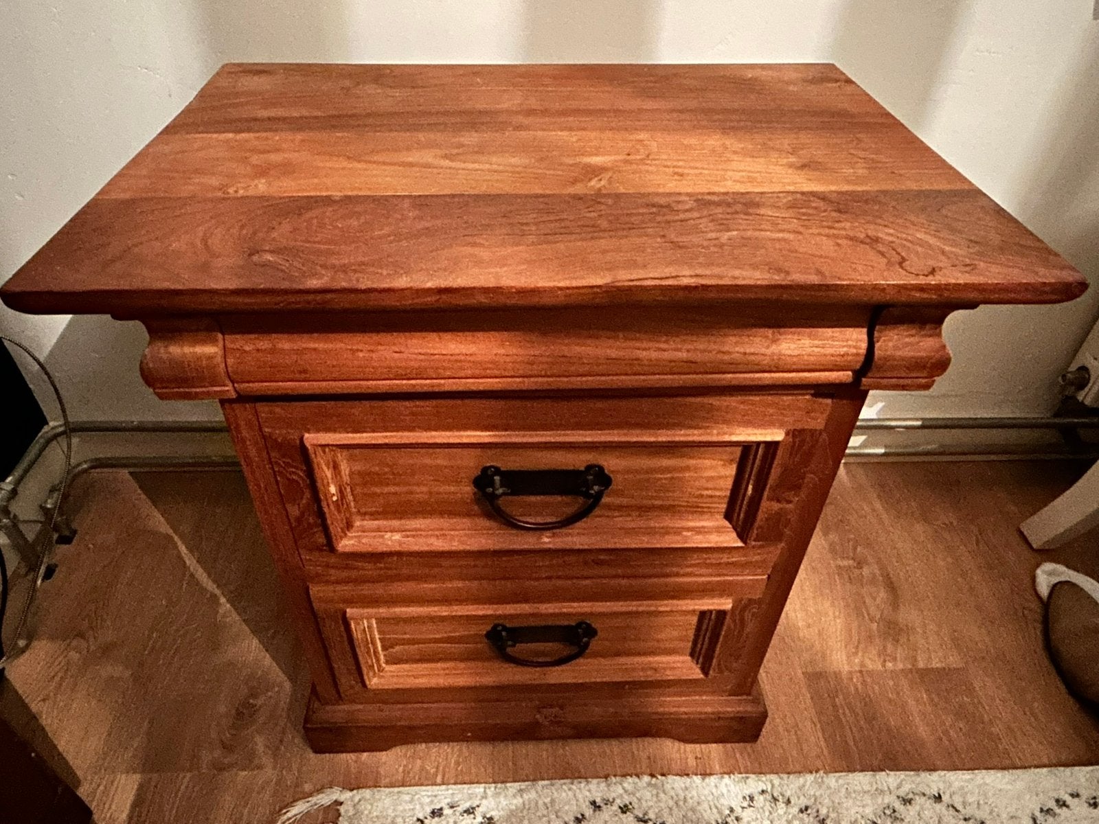 Oud teak houten kastje, Huis en Inrichting, Ophalen, 50 tot 100 cm, Zo goed als nieuw, 3 of 4 laden