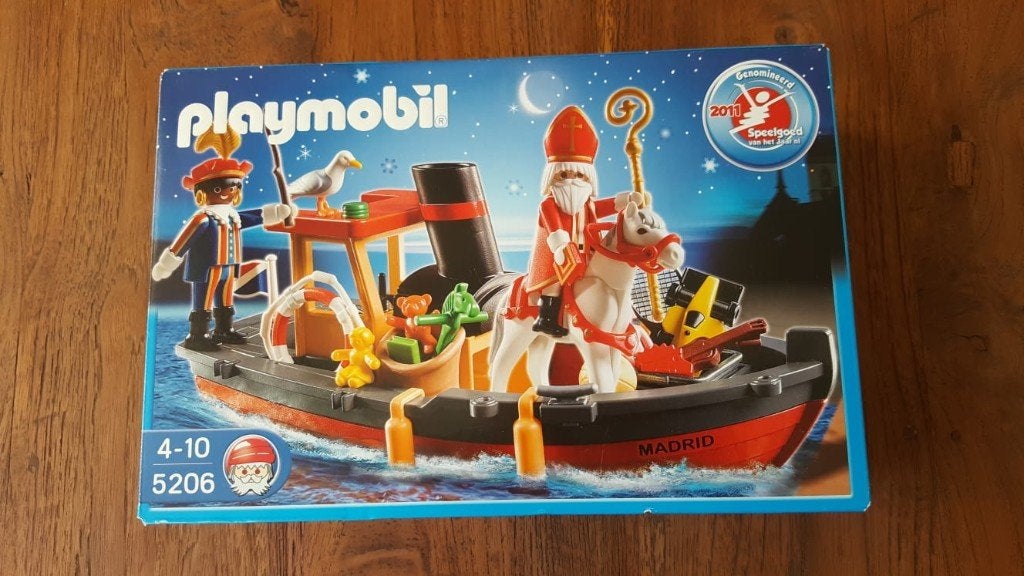 Playmobil Sinterklaas boot 5206  NIEUW ongeopend, Ophalen of Verzenden, Nieuw, Complete set