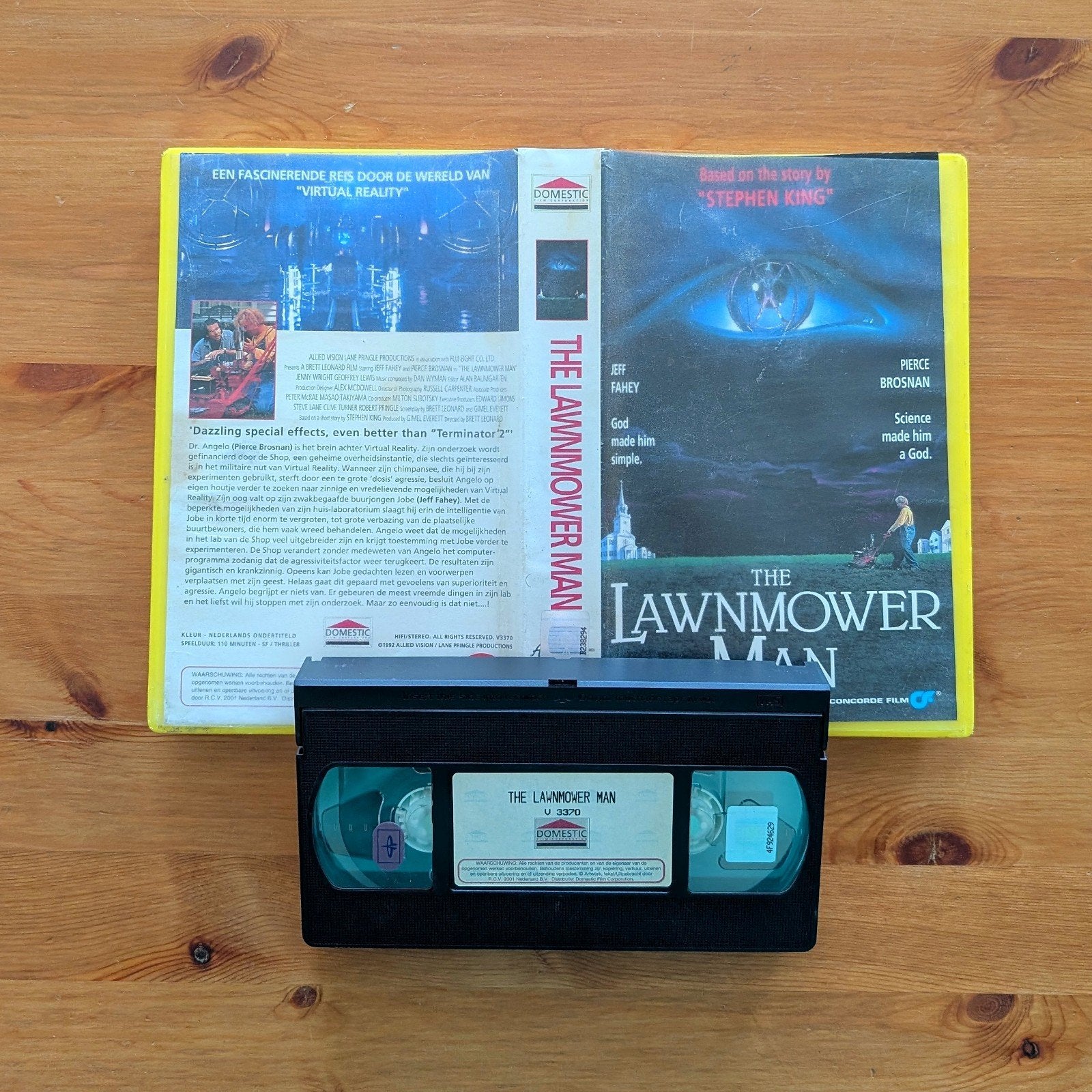 The Lawnmower Man (1992) VHS Videoband Ex Rental, Vanaf 16 jaar, Ophalen of Verzenden, Gebruikt, Horror