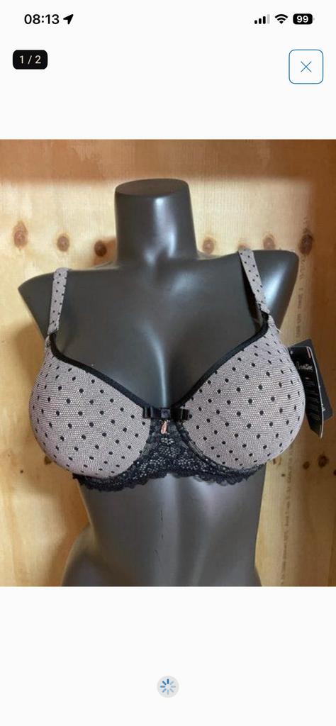 Dacapo t shirt bh 70b en 75b model amorosso, Kleding | Dames, Ondergoed en Lingerie, Verzenden, Zwart, BH