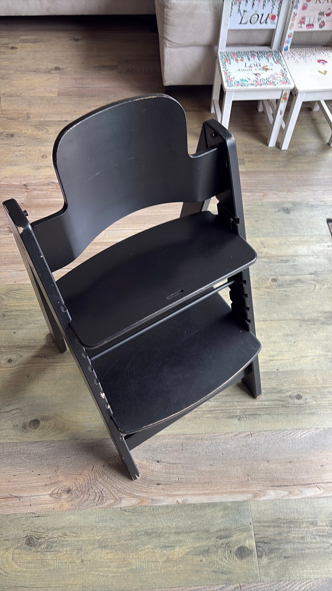 Kidsmill Up! meegroeistoel - Zwart, Kinderen en Baby's, Kinderstoelen, Ophalen, Gebruikt, Meegroeistoel