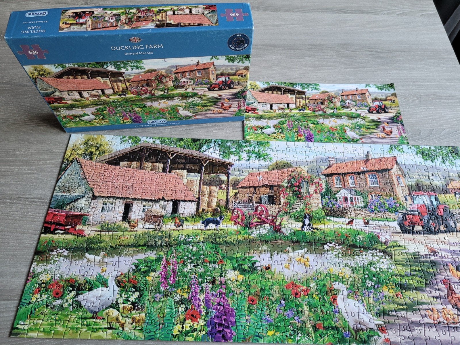 Gibsons Duckling Farm Legpuzzel 636 stukjes, Verzenden, 500 t/m 1500 stukjes, Gebruikt, Legpuzzel
