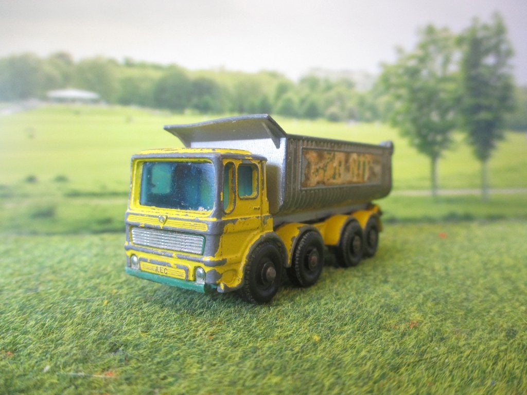 1/92 AEC Tipper Truck - Lesney Matchbox No.51c 1967-1969, Ophalen of Verzenden, Gebruikt, Auto