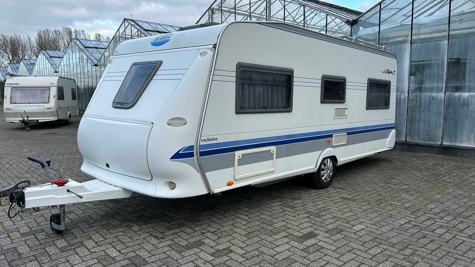 Hobby 540 UFE bouwjaar 2003, Caravans en Kamperen, Caravans, Schokbreker, Rondzit, Hobby, Frans bed