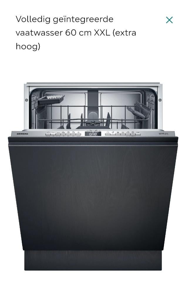 Vaatwasser Siemens SX63EX23BE, Witgoed en Apparatuur, Ophalen, 60 cm of meer, Minder dan 10 liter, Nieuw