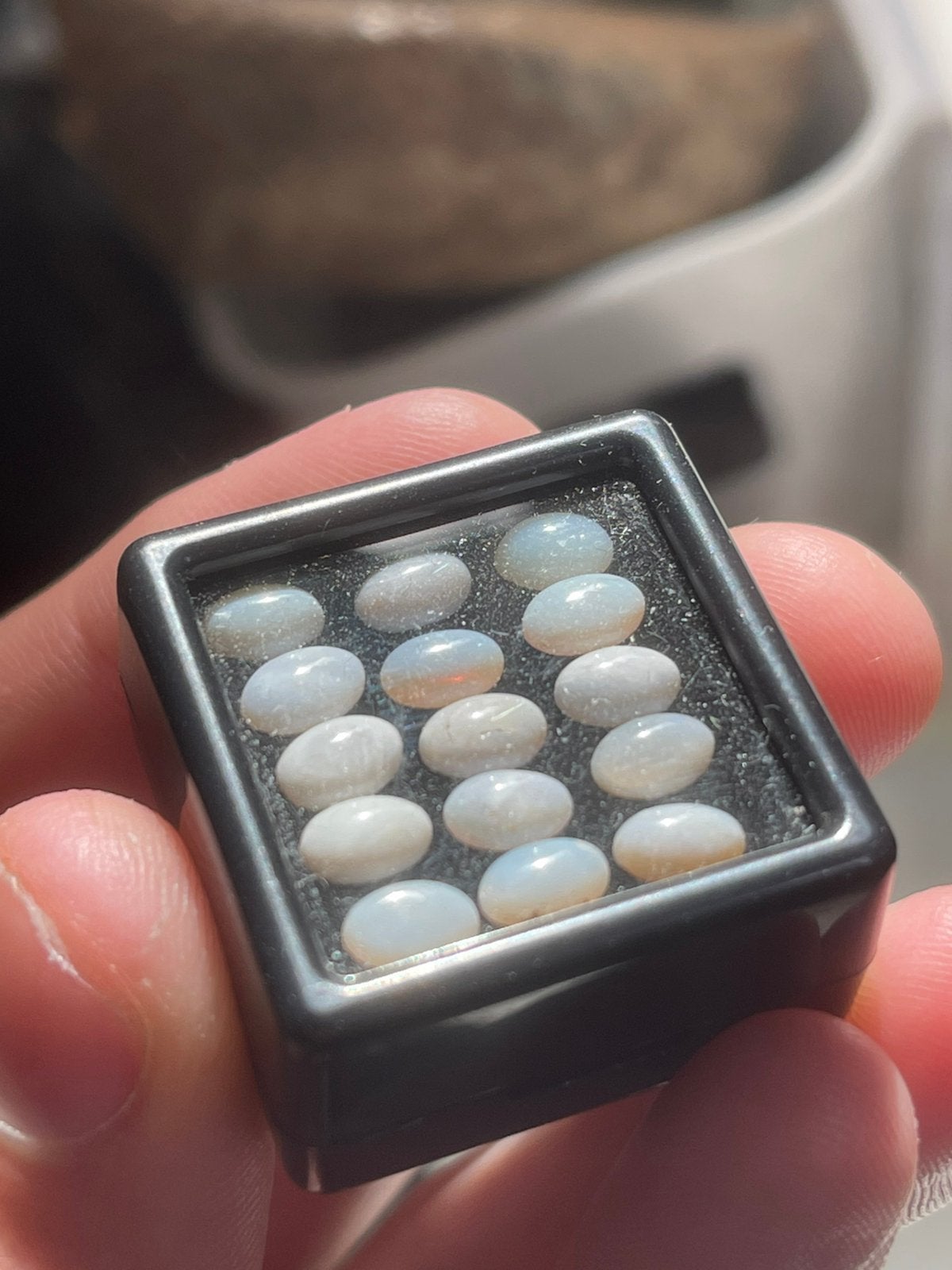 Coober Pedy Opaal 6x4mm - Set E - Goudsmid, Sieraden, Tassen en Uiterlijk, Edelstenen, Nieuw, Ophalen of Verzenden