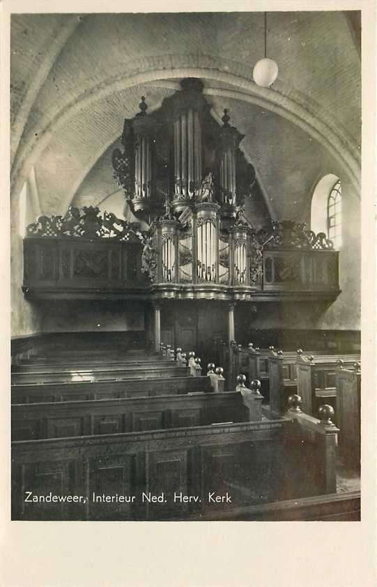 300-320-043 Zandeweer Interieur Kerk, Verzenden, Voor 1920, Groningen
