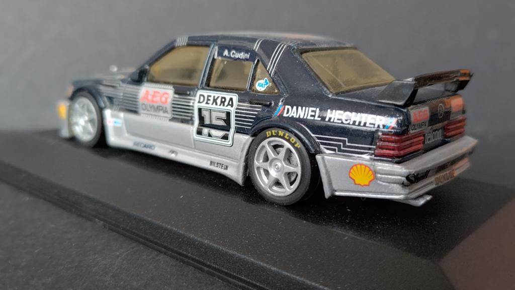 Mercedes Benz 190 Dtm Evo Aeg Cudini 1:43 Minichamps Pol, Auto, Verzenden, ., Zo goed als nieuw