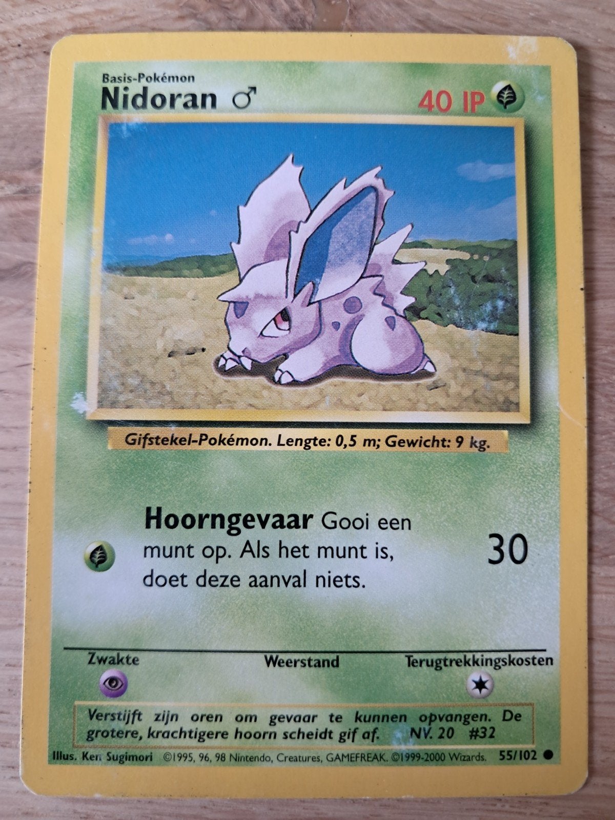 Nidoran 55/102 - Pokemon kaart, Ophalen of Verzenden