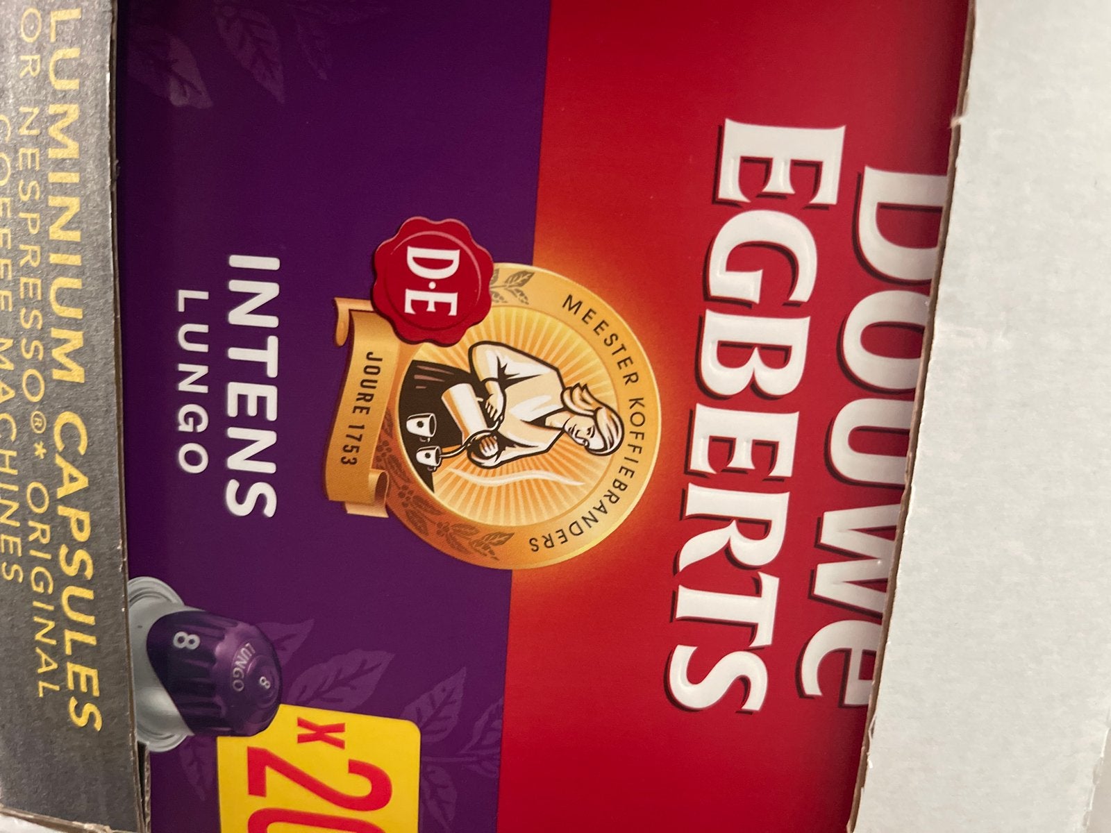 Douwe Egberts Lungo Intenso Nespresso capsules 100 stuks, Ophalen of Verzenden
