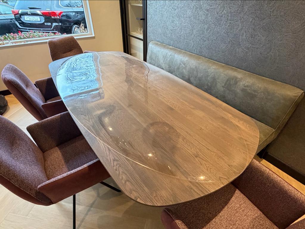Tafelzeil 4mm dik voor tafel van 2.2M x 1M Ovaal, Ophalen, Kunststof, 50 tot 100 cm, Rechthoekig
