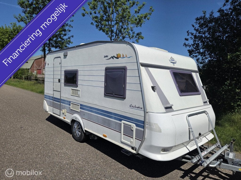 Hobby 440 SFE mover voortent level systeem fransbed, Caravans en Kamperen, Caravans, Vast bed, Hobby, Bedrijf, Luifel