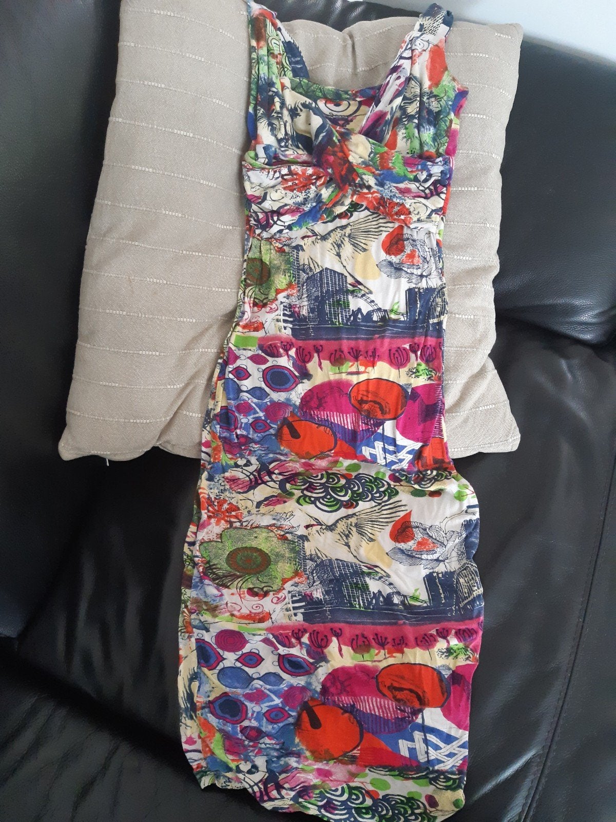 Veelkleurige supervrolijke zomerjurk, Kleding | Dames, Ophalen of Verzenden, Zo goed als nieuw, Maat 38/40 (M)