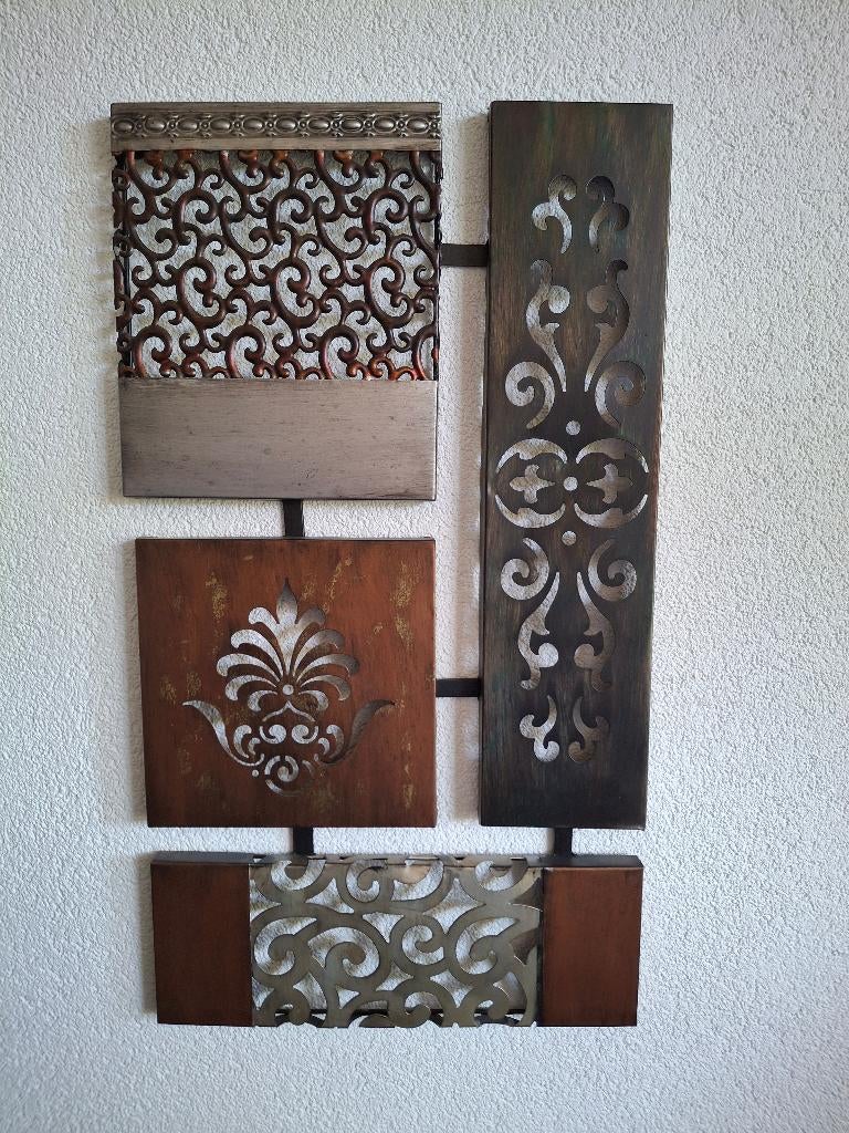 Mooie wanddecoratie 37,5x67,5 cm, Ophalen, Metaal, 67 cm, 37 cm