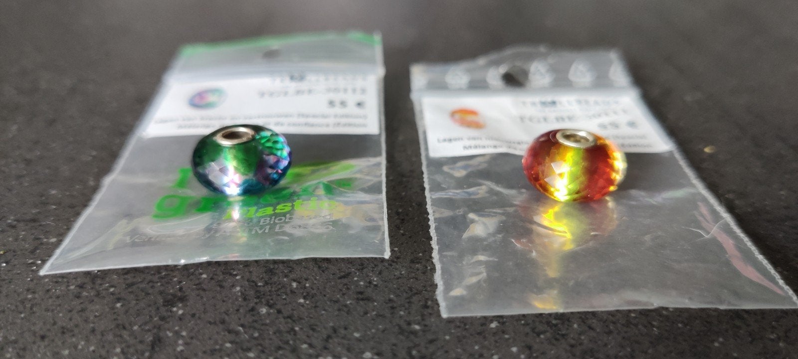 Trollbeads Special Edition Glazen Bedels (2 stuks), Glas of Kristal, Nieuw, Ophalen of Verzenden, Trollbeads