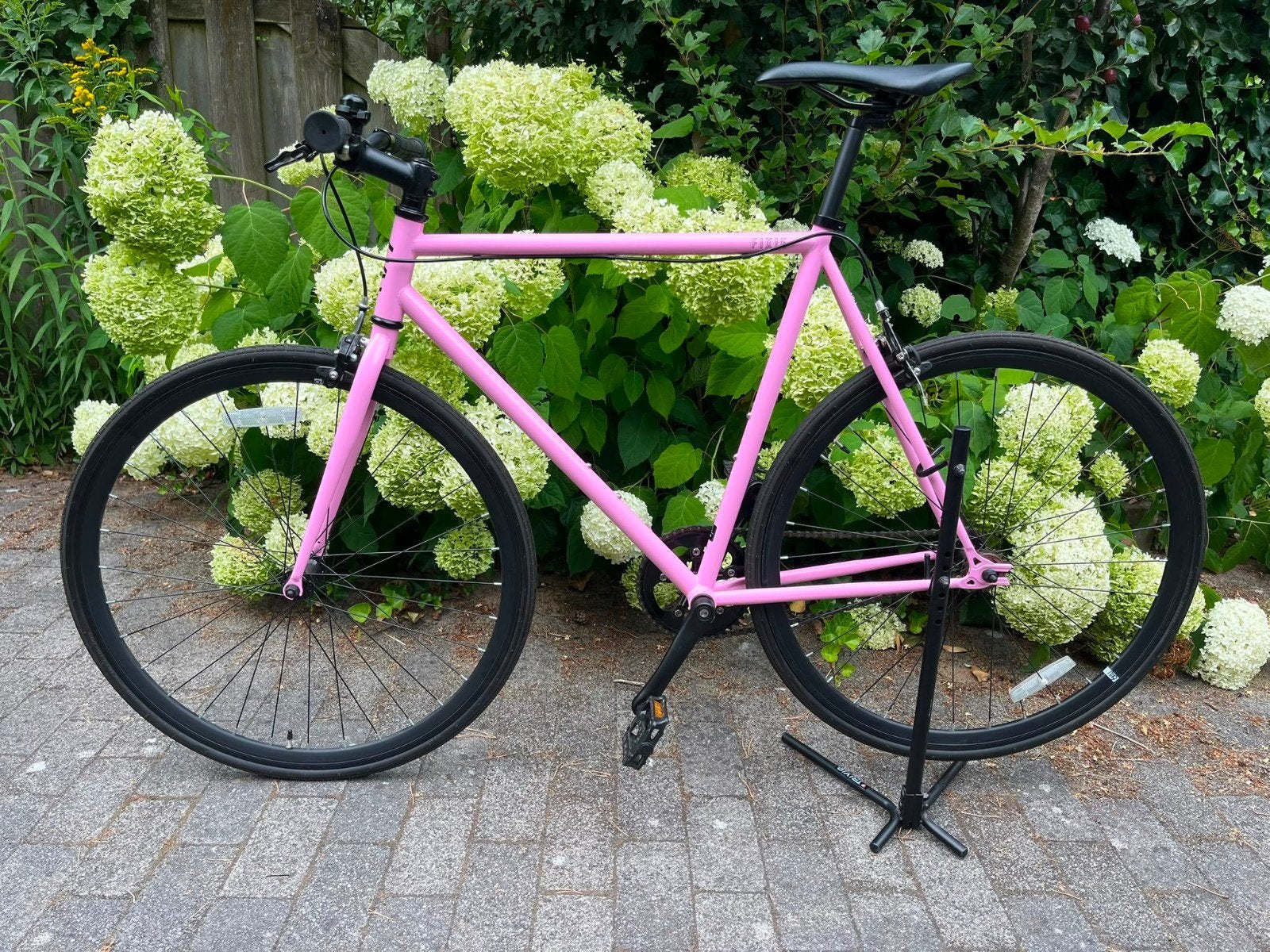 6KU Fixie Fiets - Zo goed als nieuw, framemaat 55cm, Minder dan 10 versnellingen, Velgrem, Zo goed als nieuw, 53 tot 57 cm