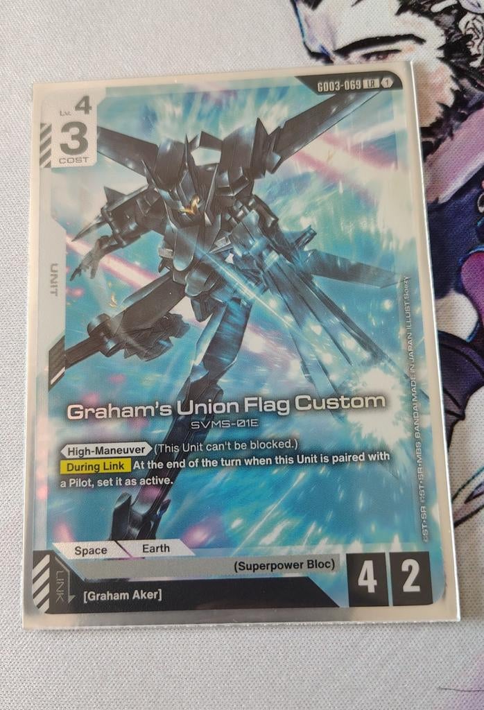 Graham Union's Flag Custom GD03-069 LR - GD03 Steel Requiem, Ophalen of Verzenden, Nieuw, Losse kaart, Foil