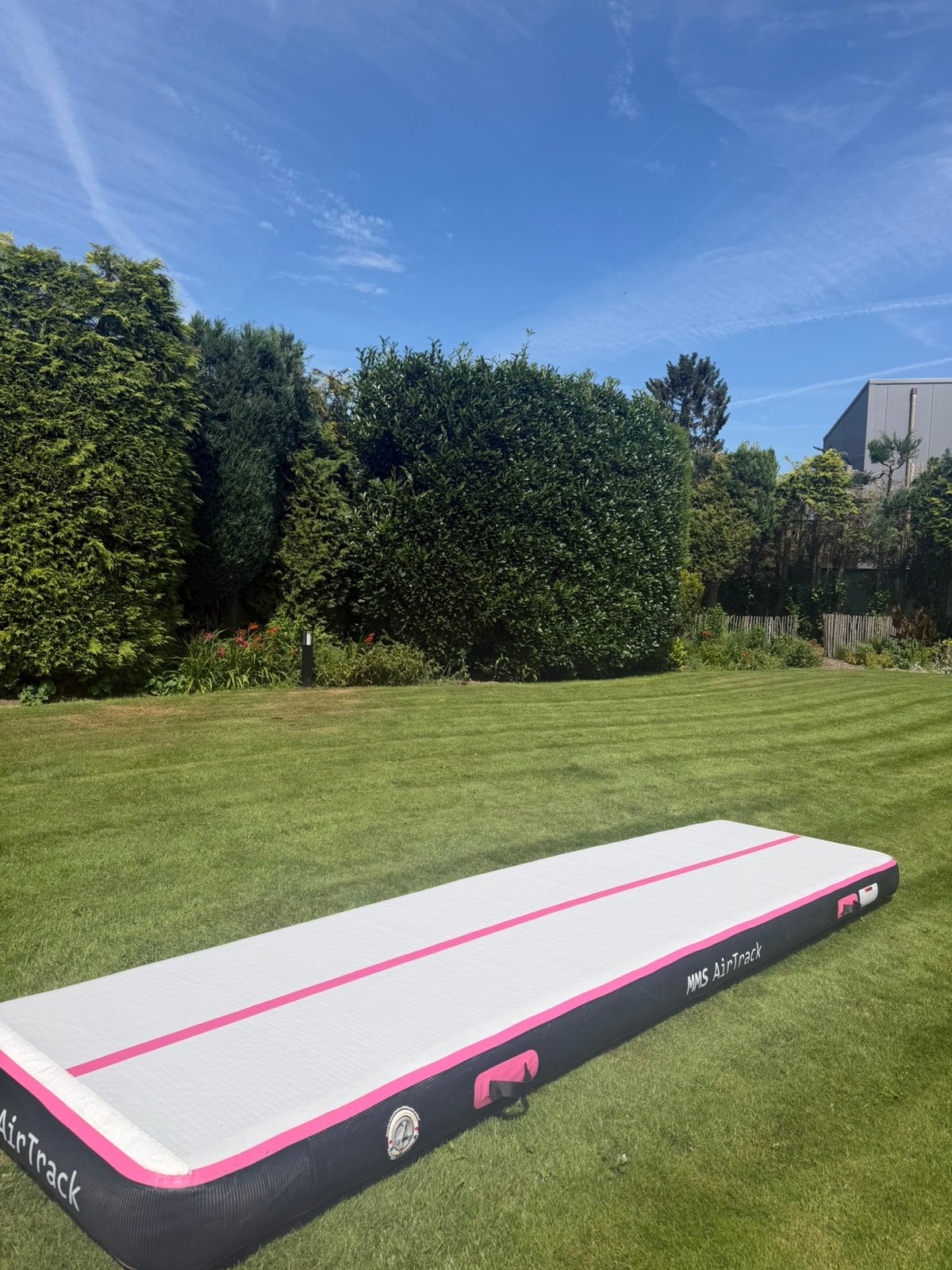 Airtrack roze 4x1x0,20 hoog, Kindermaat 122 t/m 140, Ophalen, Zo goed als nieuw, Materiaal