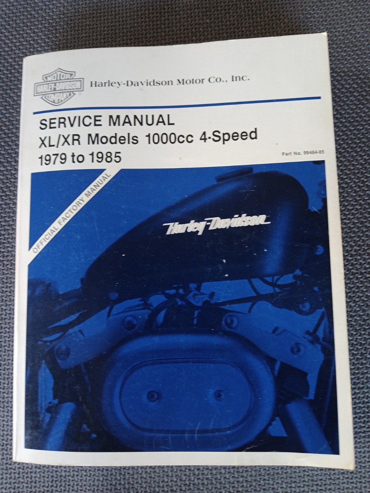 Harley-Davidson Service Manual XL/XR 1000cc 1979-1985, Motoren, Ophalen of Verzenden, Harley-Davidson of Buell