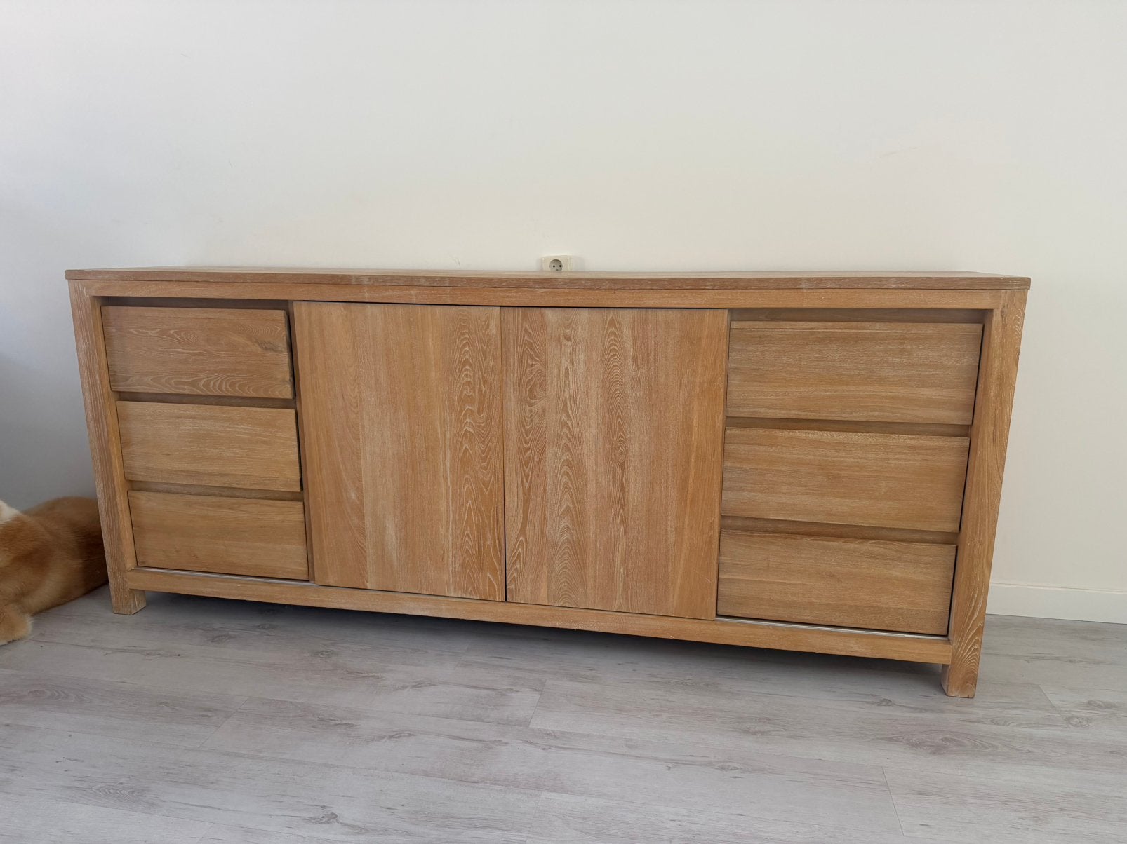 VANDAAG OPHALEN Gratis dressior van 220cm, Ophalen, Gebruikt, Met deur(en), Eikenhout