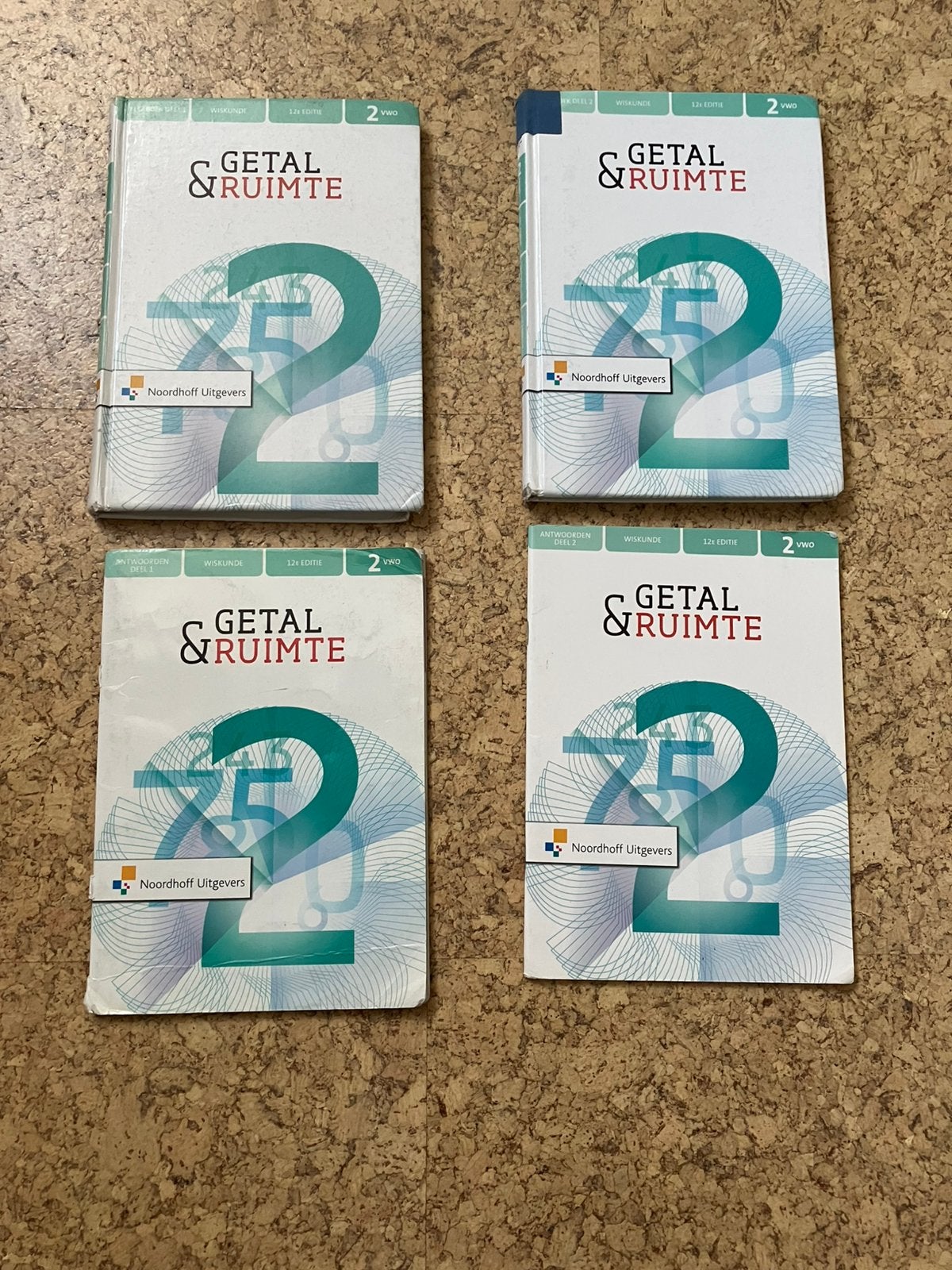 Getal en ruimte 12e editie 2VWO deel 1 en 2 met antwoorden, Boeken, Ophalen of Verzenden, Gelezen, VWO, Wiskunde A