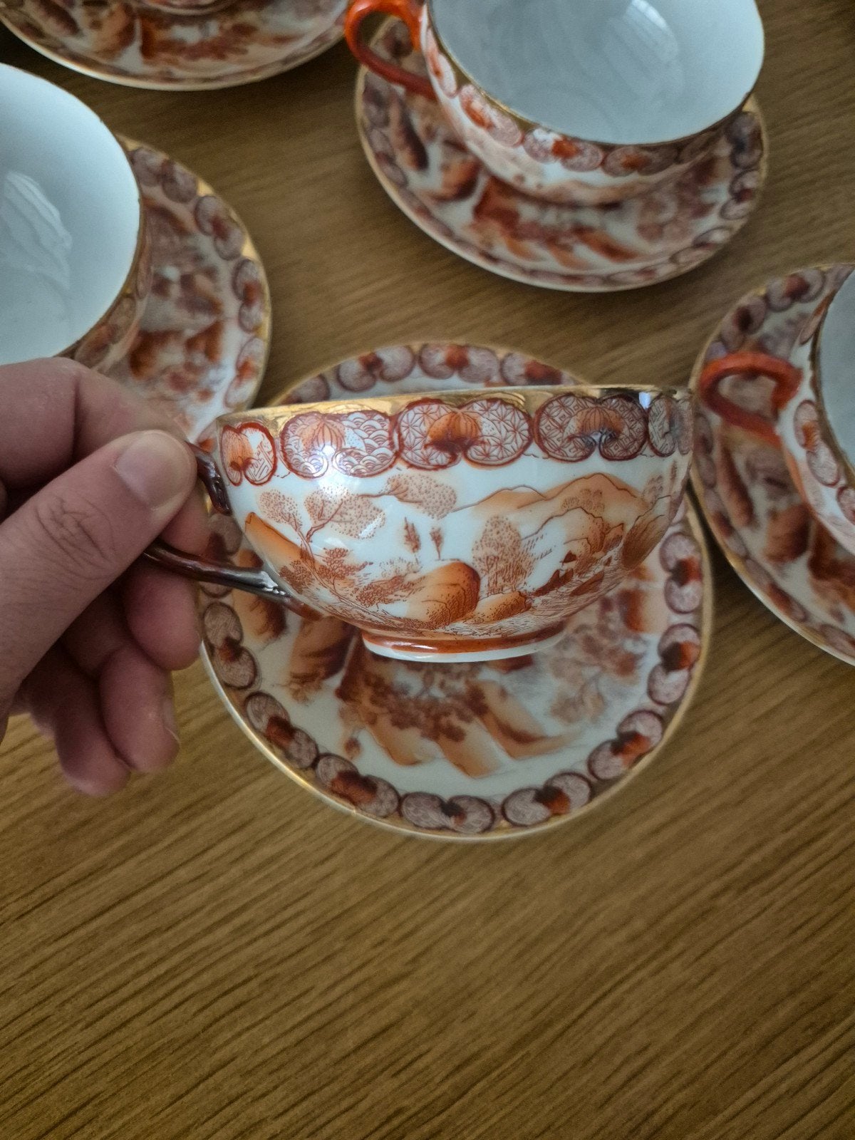 Authentieke japanse eierschaal thee kopjes set Geisha ware, Ophalen